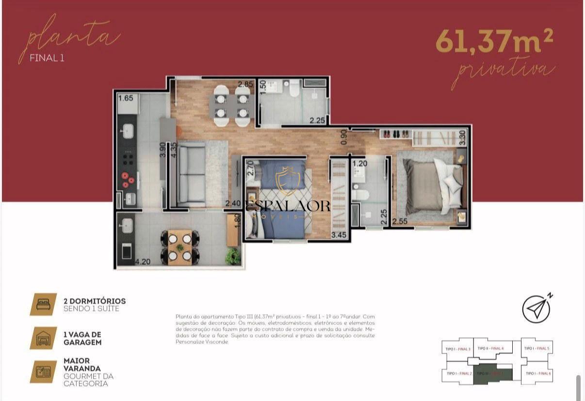 Apartamento, 2 quartos - Foto 7